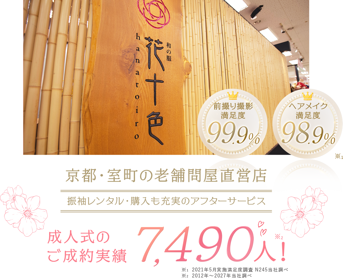 京都・室町の老舗問屋直営店 振袖レンタル・購入も充実のアフターサービス