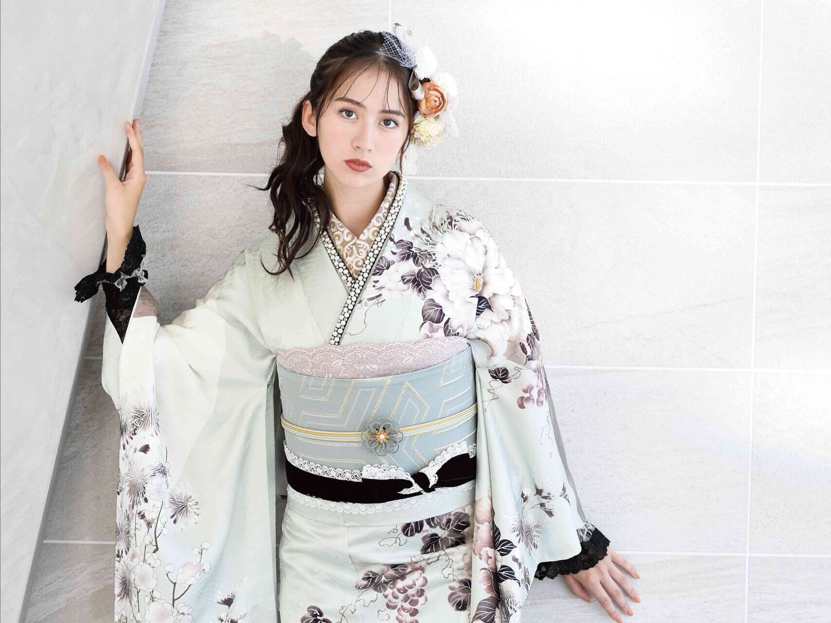 京都　大阪　成人式　振袖　前撮り　白の振袖.jpg